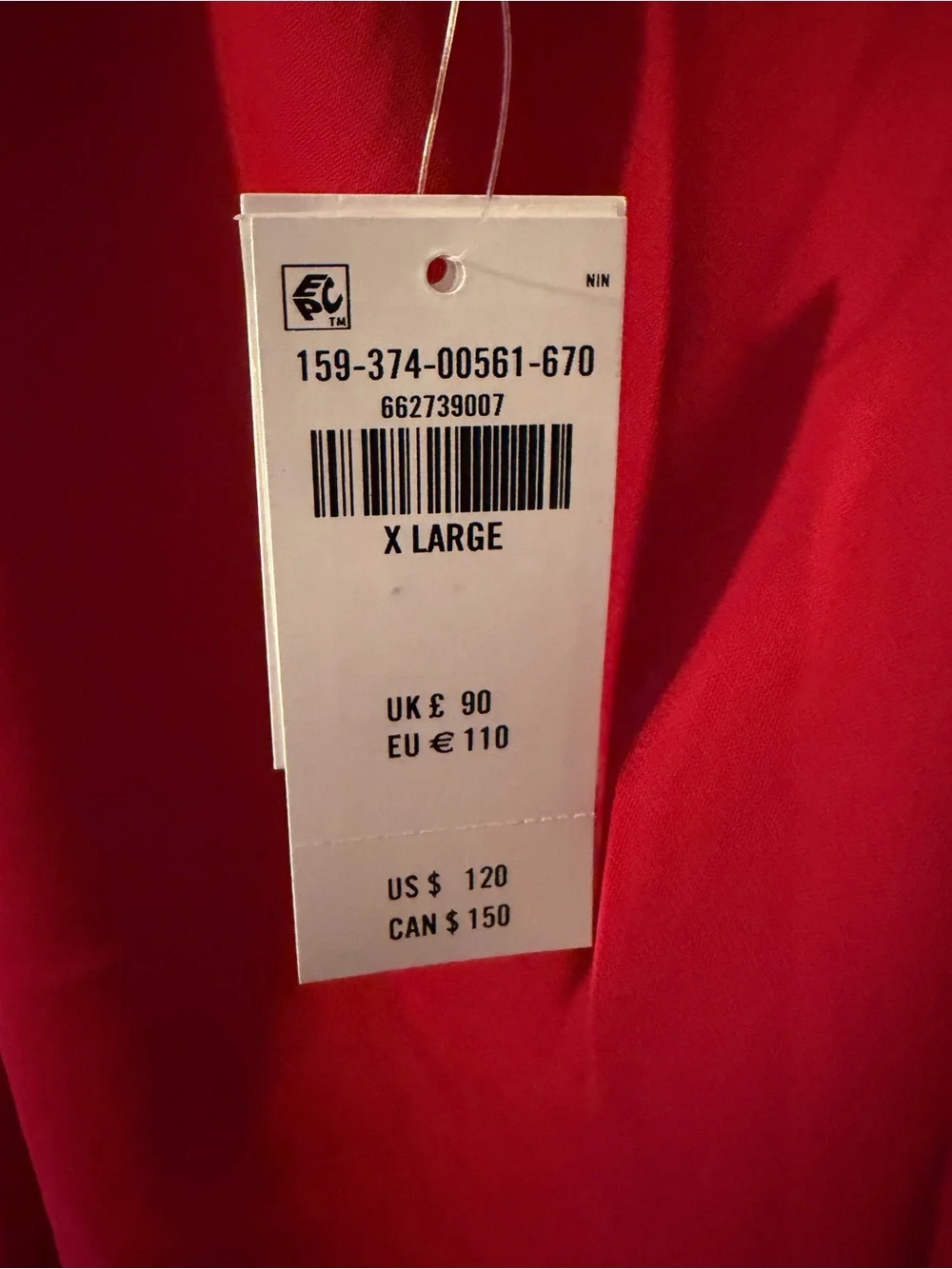 Abercrombie & Fitch Two-Tone Pink Maxi Dress